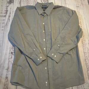 Stafford Travel Performance Super Shirt Regular Fit Geometric Circle Print 18 34